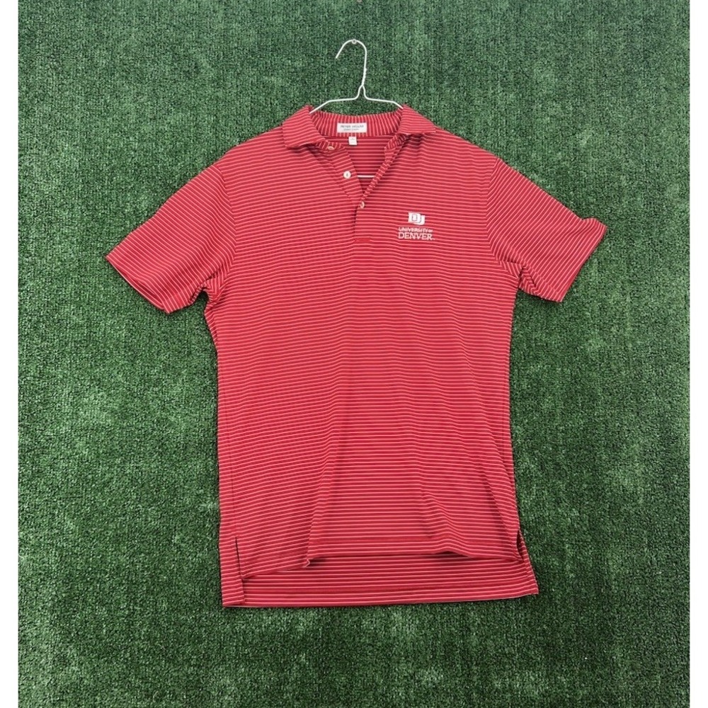 Peter Millar Red Polo Shirt University Of Denver Polo Size Small NCAA
